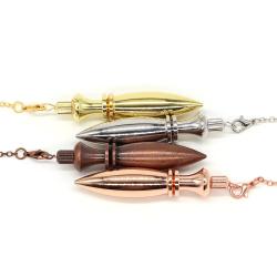 Pendule de radiesthésie en cuivre et laiton pour la méditation et la divination