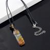 Collier pendentif en pierre des sept chakras - Guérison Reiki et mode