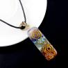 Collier pendentif en pierre des sept chakras - Guérison Reiki et mode