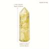 Pointe de baguette en cristal de quartz citrine : Guérison Reiki et énergie