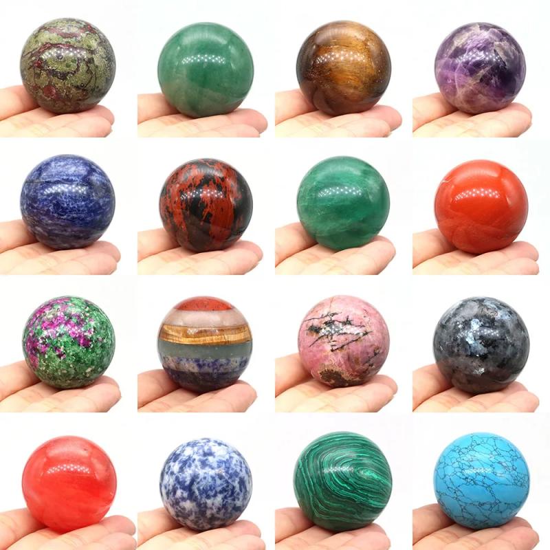 Sfera di cristallo naturale | Sfera energetica e di guarigione Reiki da 40 mm