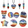 Chakra Crystal Pendant & Pendulum for Reiki Healing & Wicca