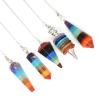 Chakra Crystal Pendant & Pendulum for Reiki Healing & Wicca