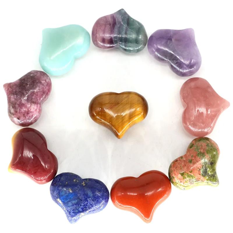 Statue de cœur en améthyste : Soins Reiki et harmonisation des chakras