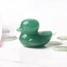 Ornement canard en aventurine et obsidienne : Décoration Reiki de guérison