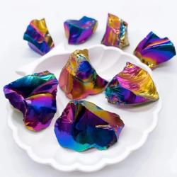Cristal d'obsidienne Aura : Décoration brute et cadeau de guérison Reiki