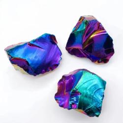 Cristal d'obsidienne Aura : Décoration brute et cadeau de guérison Reiki
