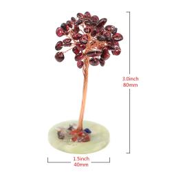 Arbre à argent naturel en cristal Reiki et Feng Shui Décoration