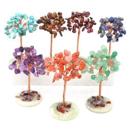 Arbre à argent naturel en cristal Reiki et Feng Shui Décoration