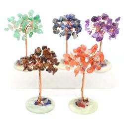 Arbre à argent naturel en cristal Reiki et Feng Shui Décoration