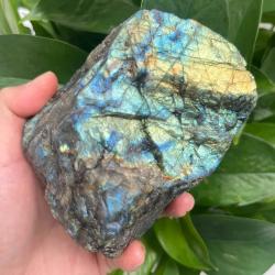 Collection de spécimens de labradorite et de pierre de lune : cristaux de guérison Reiki
