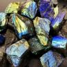 Collection de spécimens de labradorite et de pierre de lune : cristaux de guérison Reiki