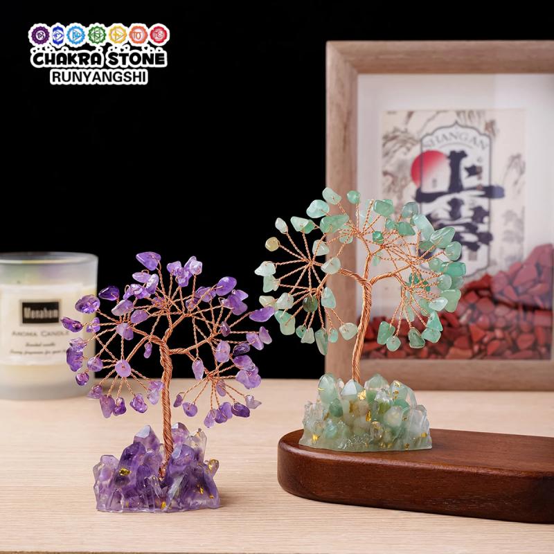 Handgefertigter Kristallbaum – Natürliches Reiki-Heilmittel – Dekorationsgeschenk