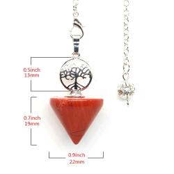 Pendule en cristal de pierre naturelle : Bijou de Reiki et de divination
