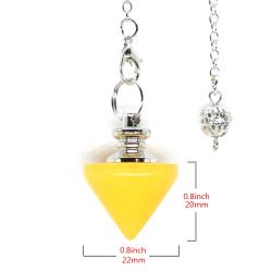 Pendule en cristal de pierre naturelle : Bijou de Reiki et de divination