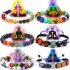 Bracelet des 7 chakras : Équilibre et guérison grâce aux pierres œil de tigre