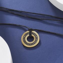 Collana con ciondolo runico vichingo | Amuleti da uomo in acciaio inossidabile