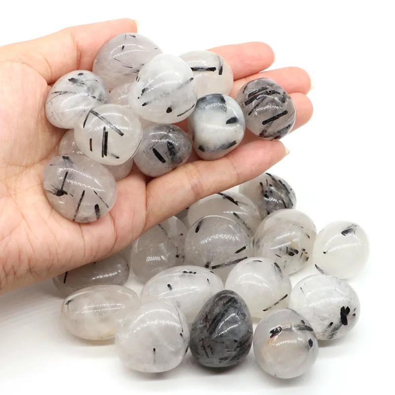 Black Rutilated Quartz: Reiki Healing Crystal & Decor