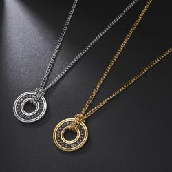 Collana con ciondolo runico vichingo | Amuleti da uomo in acciaio inossidabile