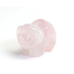 Figurine de cochon en pierre naturelle | Guérison des chakras et décoration