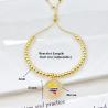 Enamel Country Flag Bracelet: Colombia, Venezuela, Dominican Republic