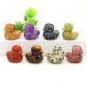 Amethyst-Tigeraugen-Entenstatue: Reiki-Heilkristall-Dekoration