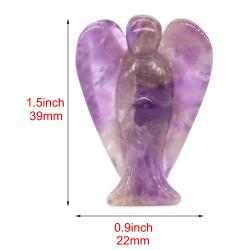 Amethyst Angel Statue: Natural Stone Healing & Home Decor