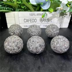 Sphère lunaire en Yooperlite : Cristal de guérison Reiki, cadeau de décoration spirituelle