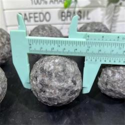 Sphère lunaire en Yooperlite : Cristal de guérison Reiki, cadeau de décoration spirituelle