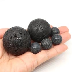 Boule de cristal de lave noire : Soins Reiki et harmonisation des chakras
