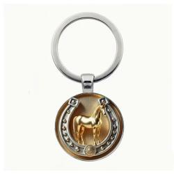 Porte-clés Cheval Chanceux - Porte-clés élégant en alliage de zinc