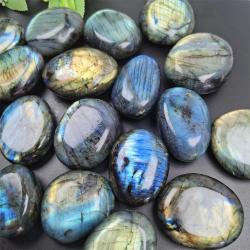 Labradorit- und Mondstein-Kristallset: Reiki-Heilung, Dekoration