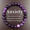 Bracelet de perles en pierre d'améthyste | Bijou porte-bonheur et énergie Reiki