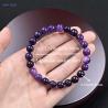 Bracelet de perles en pierre d'améthyste | Bijou porte-bonheur et énergie Reiki