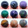 Boule de cristal d'améthyste : sphère de 25 mm pour le Reiki et la guérison