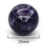 Boule de cristal d'améthyste : sphère de 25 mm pour le Reiki et la guérison