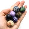 Boule de cristal d'améthyste : sphère de 25 mm pour le Reiki et la guérison