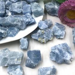Blue Calcite Crystal: Raw Stone for Healing & Decor