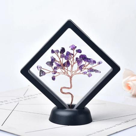 Arbre de Vie en quartz cristal : Guérison Reiki et chance