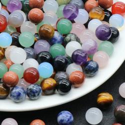 Perles de cristal d'agate naturelle - Guérison Reiki et loisirs créatifs