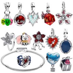 Perles breloques en argent représentant des fleurs de monstre cannibale | Bijoux en argent 925