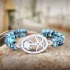Bracelet Mala en pierre naturelle | Bracelet artisanal motif Arbre de Vie