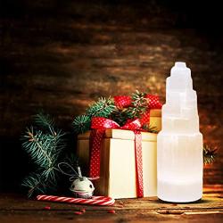 Tour de cristal de sélénite : Décoration intérieure, méditation et reiki