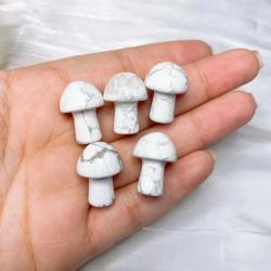 Mini statues de champignons en cristal - Quartz naturel pour le Reiki et la décoration