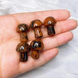 Mini statues de champignons en cristal - Quartz naturel pour le Reiki et la décoration