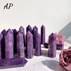 Leylak Lepidolit Kristal Sütun: Reiki Şifa ve Ev Dekorasyonu