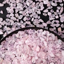 Gravier de quartz rose naturel - Cristaux pour le Reiki et les aquariums
