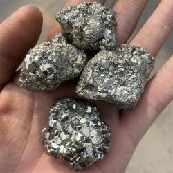 Natürlicher Pyritkristall-Cluster | Rohmineral-Dekoration für Zuhause