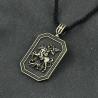 St. George Shield & Sword Necklace: Religious Protection Pendant