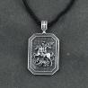 St. George Shield & Sword Necklace: Religious Protection Pendant